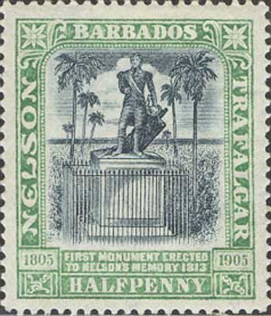 Статуя лорда Нельсона на острове Барбадос