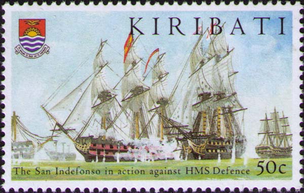 «San Indefonso» в бою против HMS «Defence»