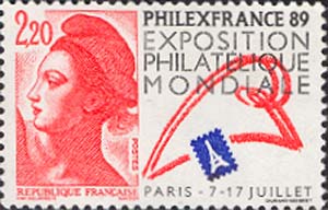 Эмблема выставки «Philexfrance'89»